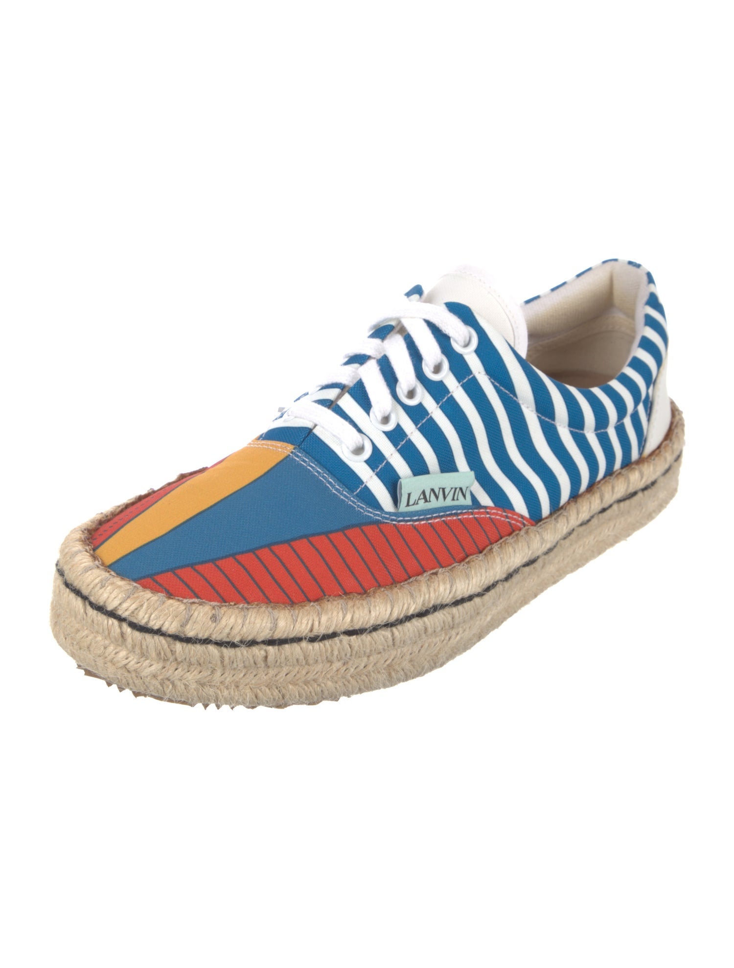 Lanvin Canvas Striped Espadrilles