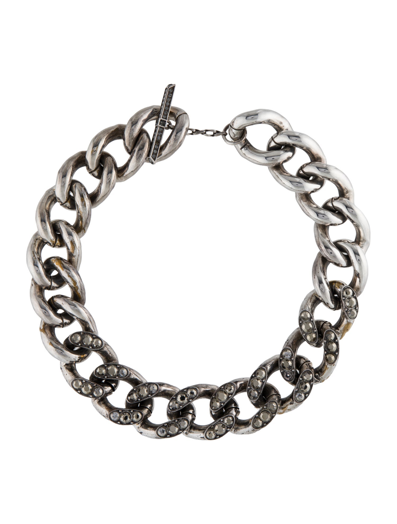 Lanvin Crystal Link Necklace