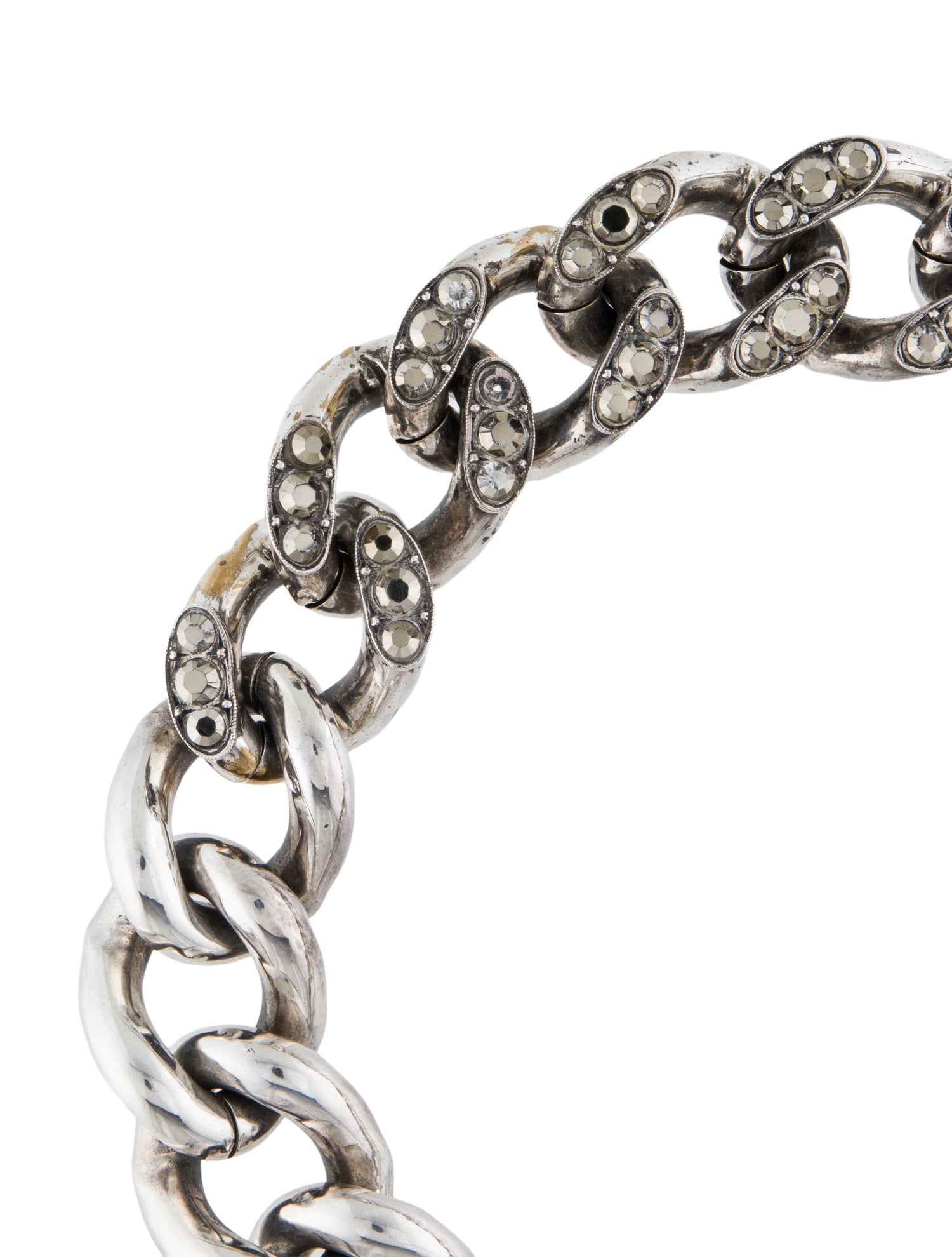 Lanvin Crystal Link Necklace