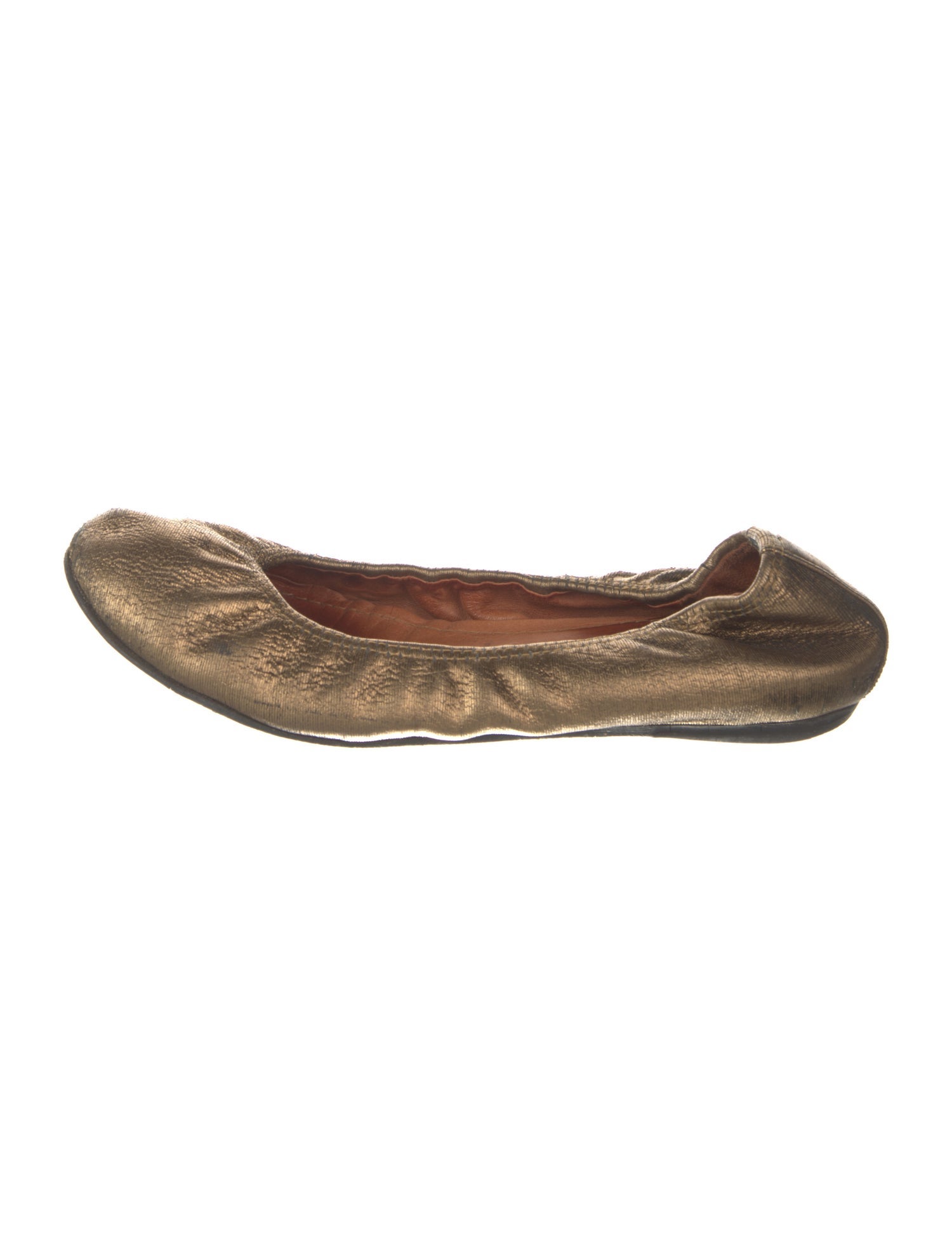 Lanvin Leather Animal Print Ballet Flats