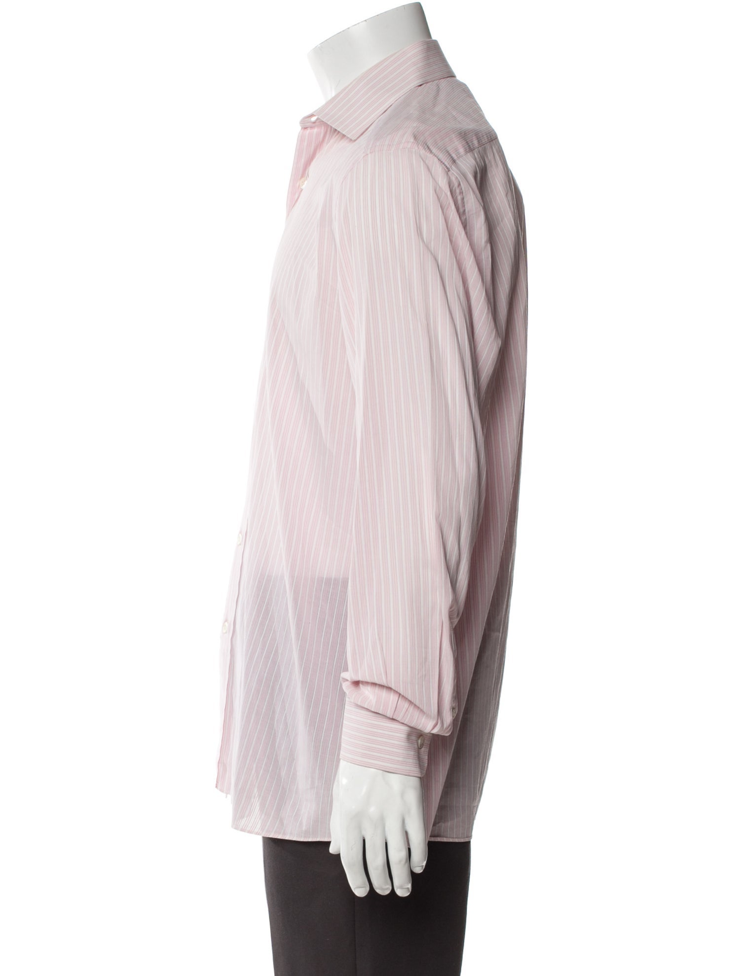 Lanvin Striped Long Sleeve Dress Shirt