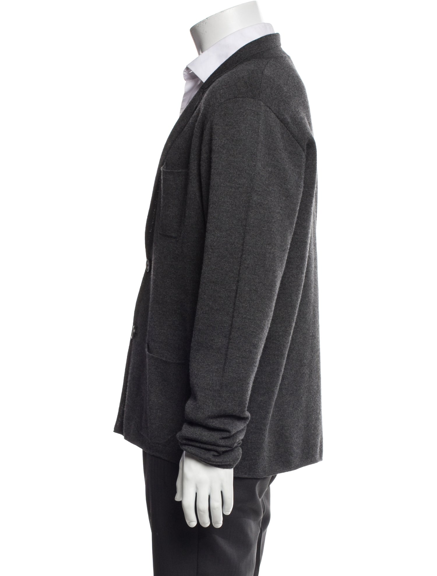 Lanvin Merino Wool Collar Cardigan