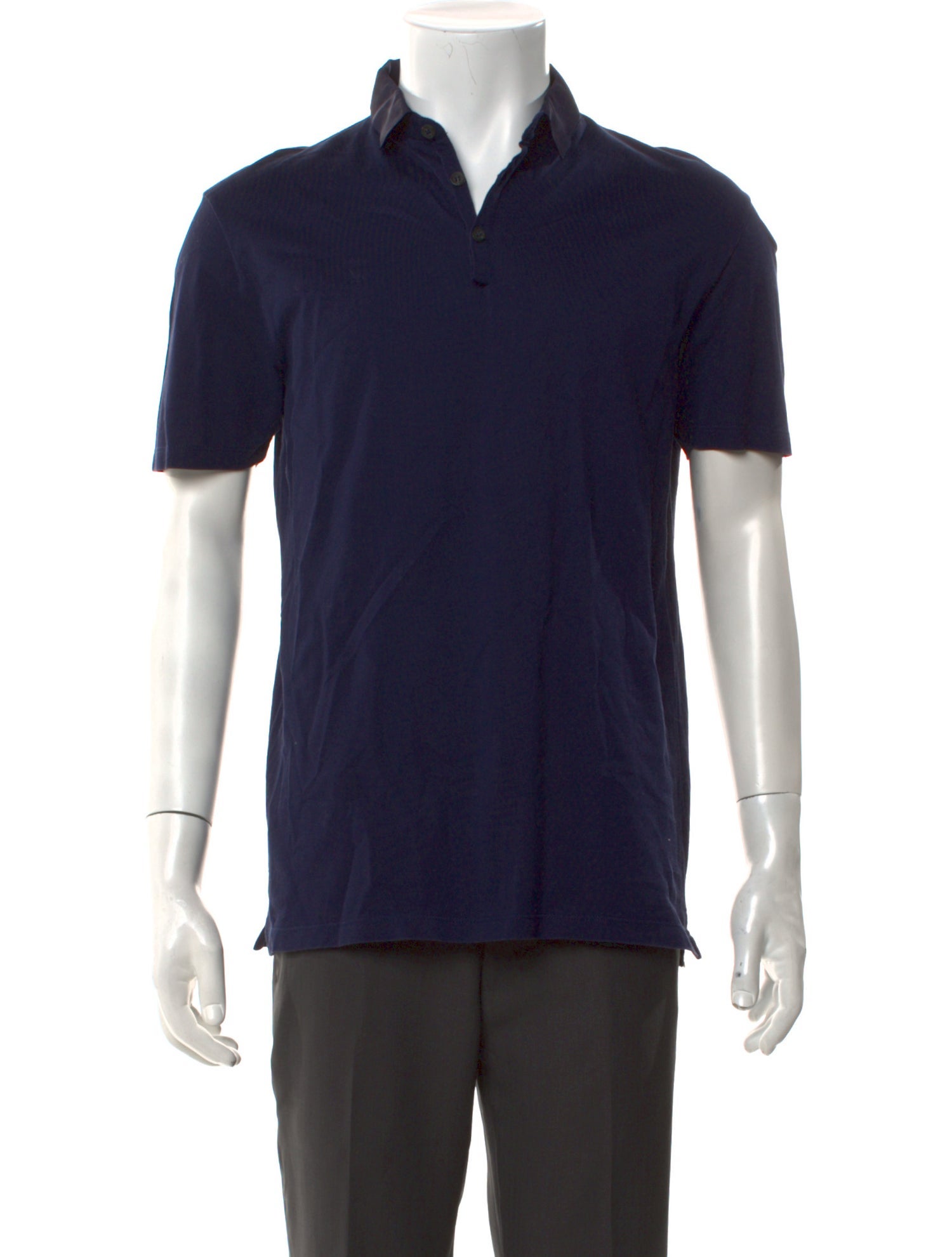 Lanvin V-Neck Short Sleeve Polo Shirt