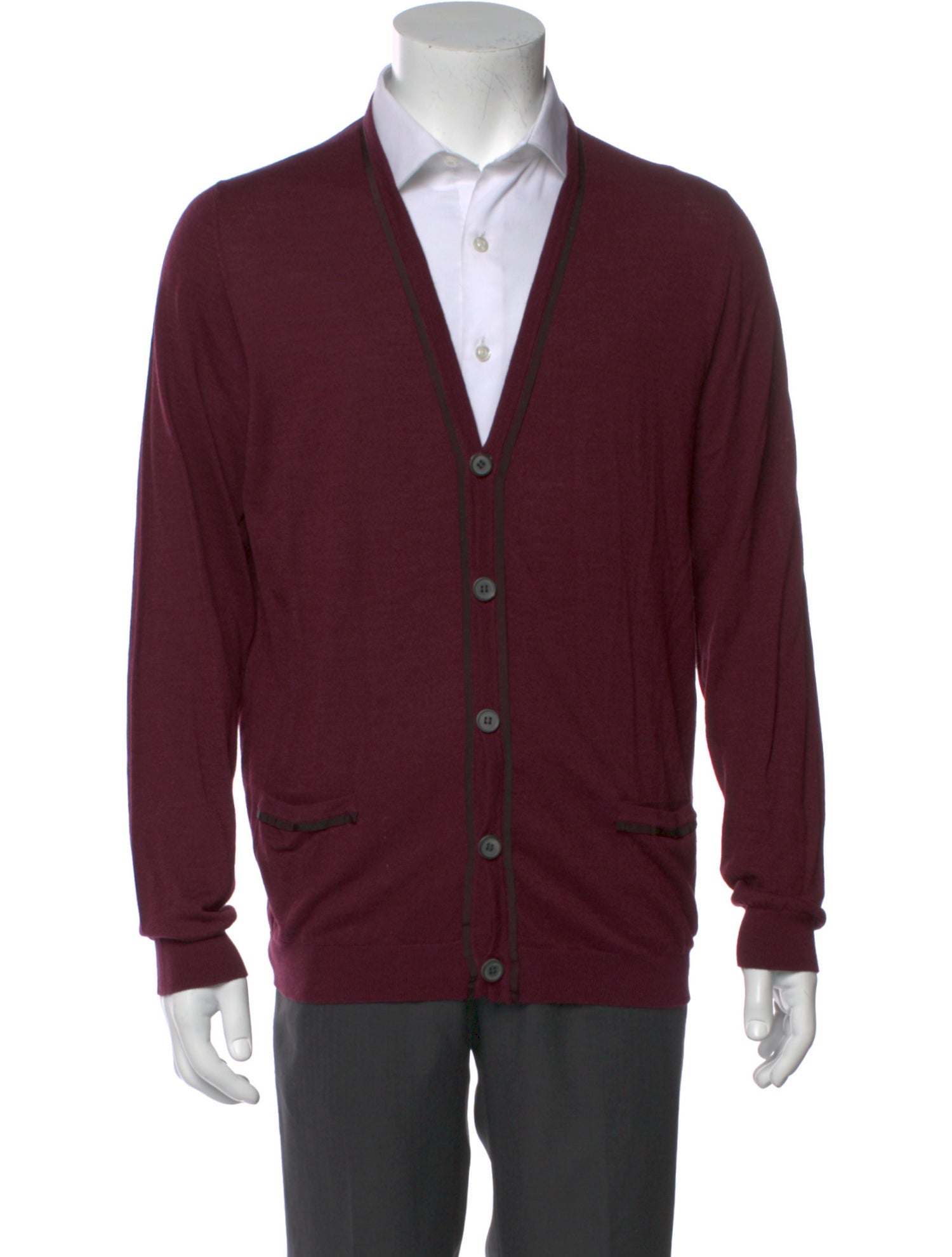 Lanvin V-Neck Long Sleeve Cardigan