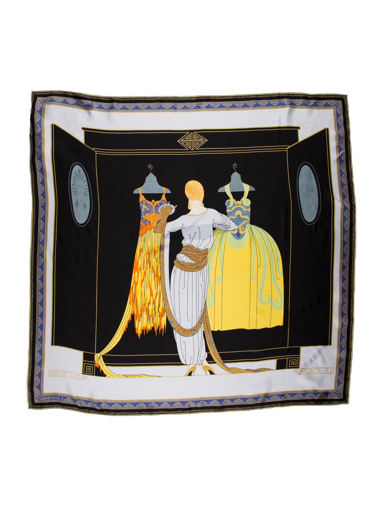 Lanvin Silk Printed Scarf