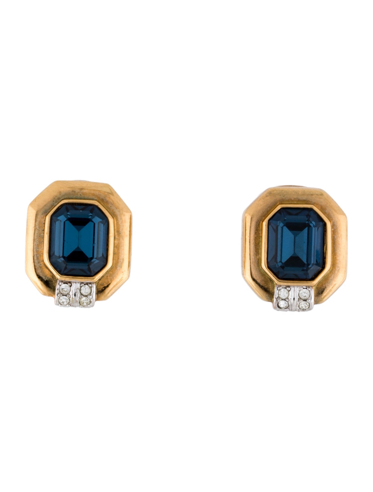 Lanvin Crystal Clip-On Earrings