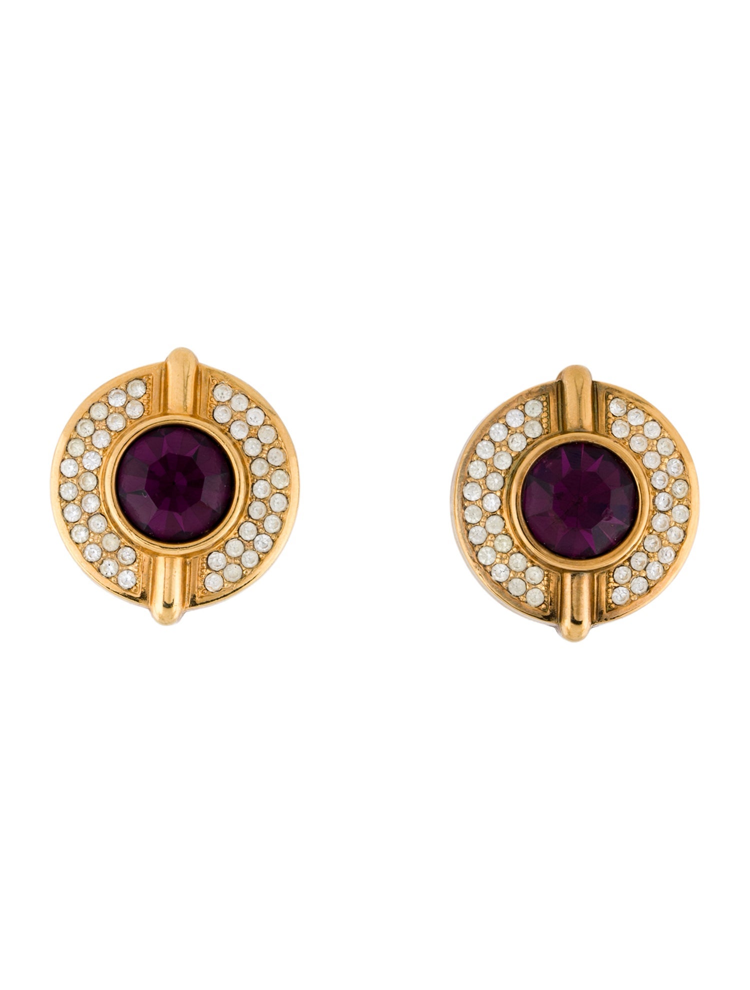 Lanvin Crystal Clip-On Earrings