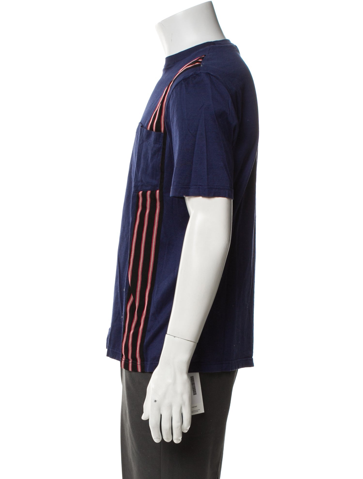 Lanvin Striped Crew Neck T-Shirt