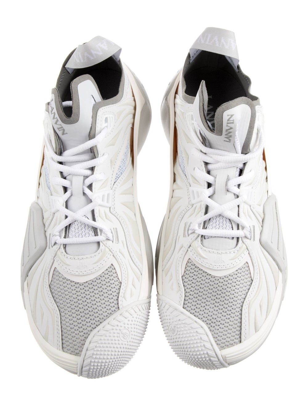 Lanvin Nylon Colorblock Pattern Chunky Sneakers - image 3