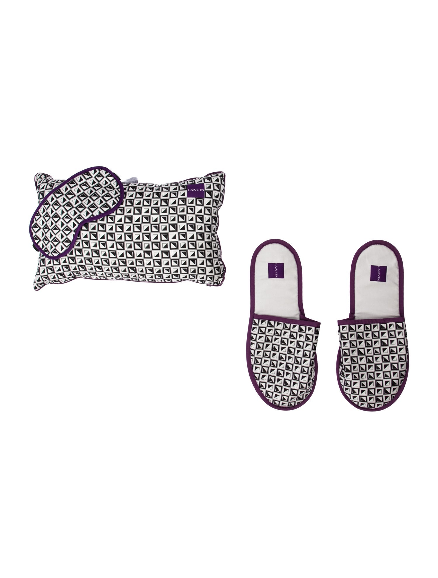 Lanvin Mask Slipper Pillow Set w/Tags