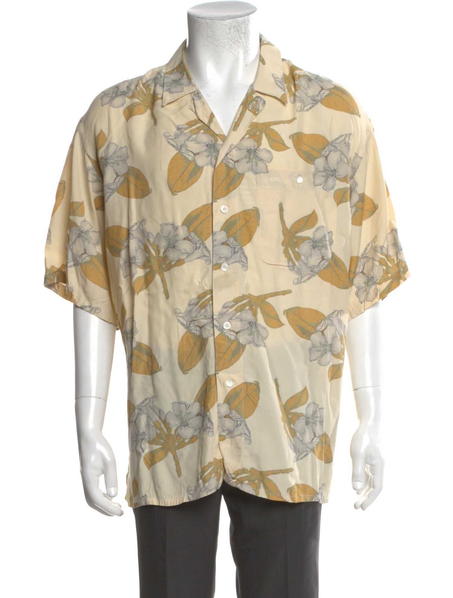 Lanvin Printed Short Sleeve Shirt