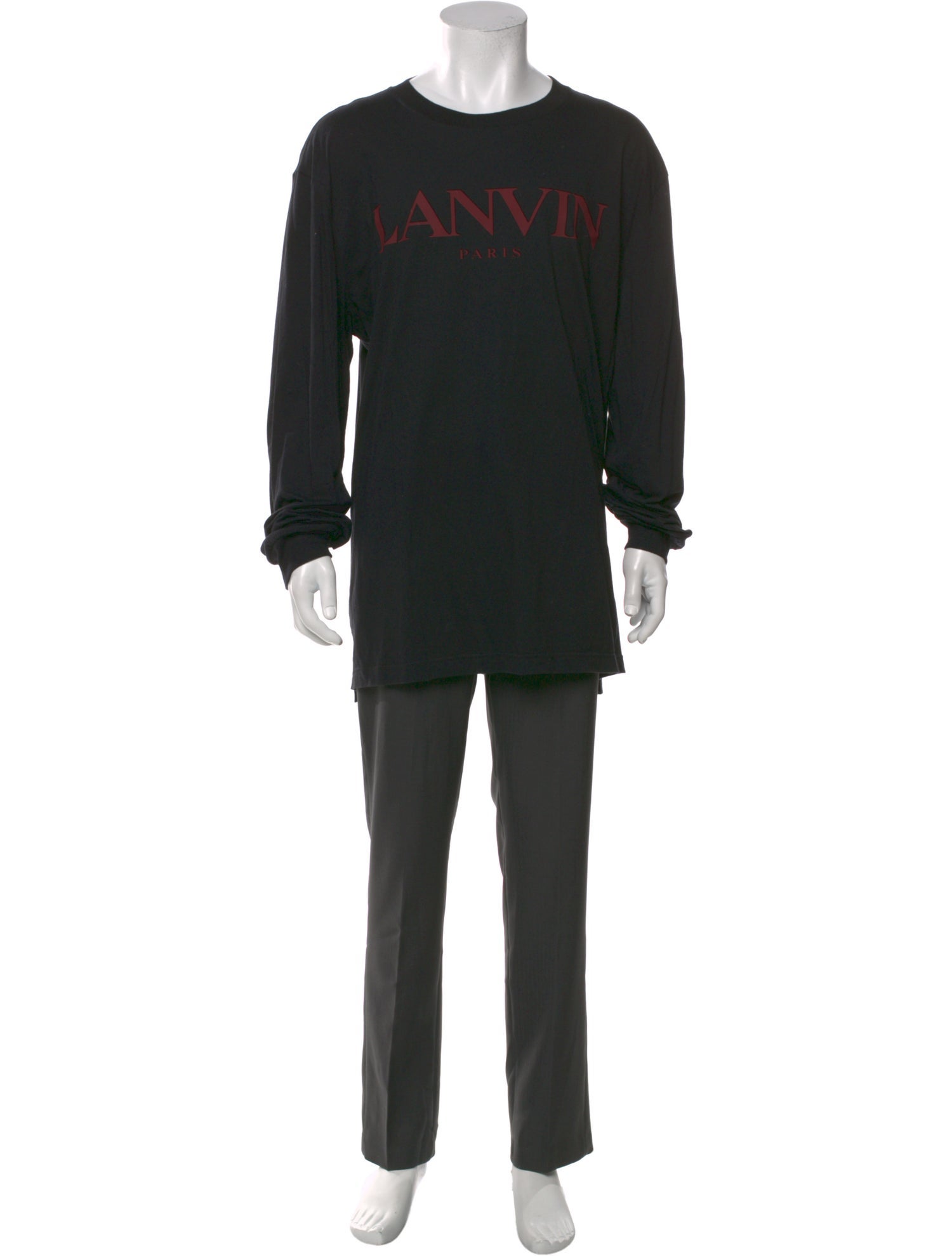 Lanvin Crew Neck Long Sleeve T-Shirt