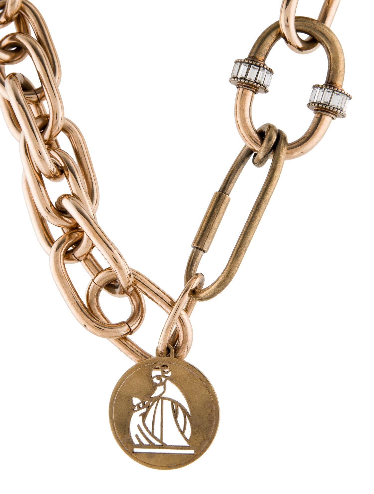 Lanvin Crystal Chain Necklace