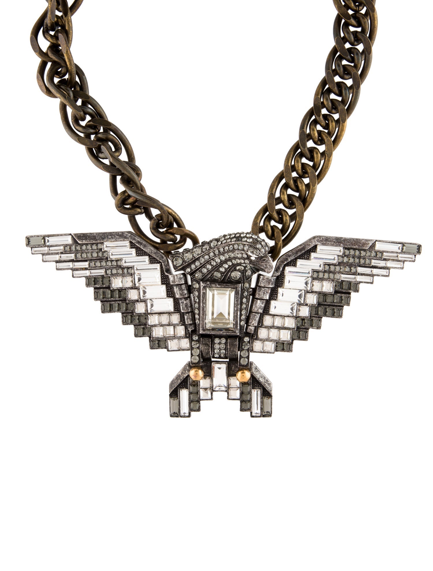 Lanvin Crystal Eagle Necklace