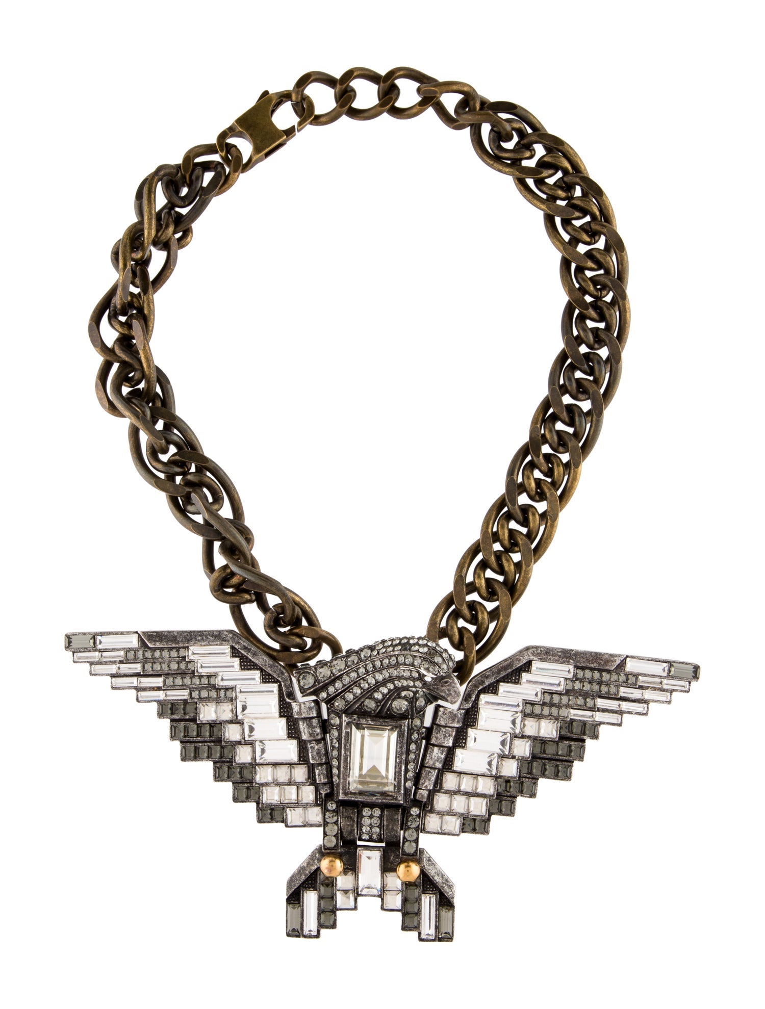 Lanvin Crystal Eagle Necklace