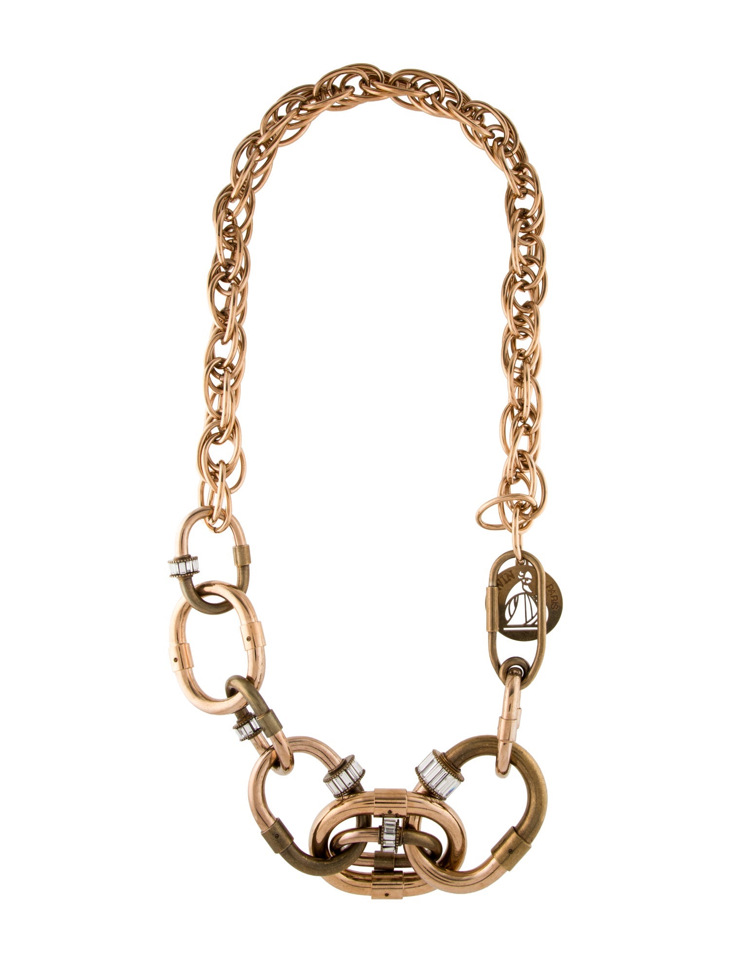 Lanvin Crystal Chain Necklace