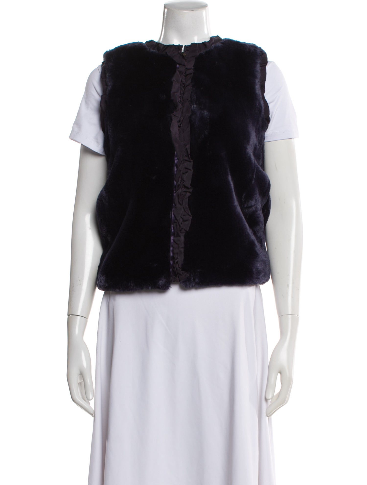 Lanvin Girls' Faux Fur Vest