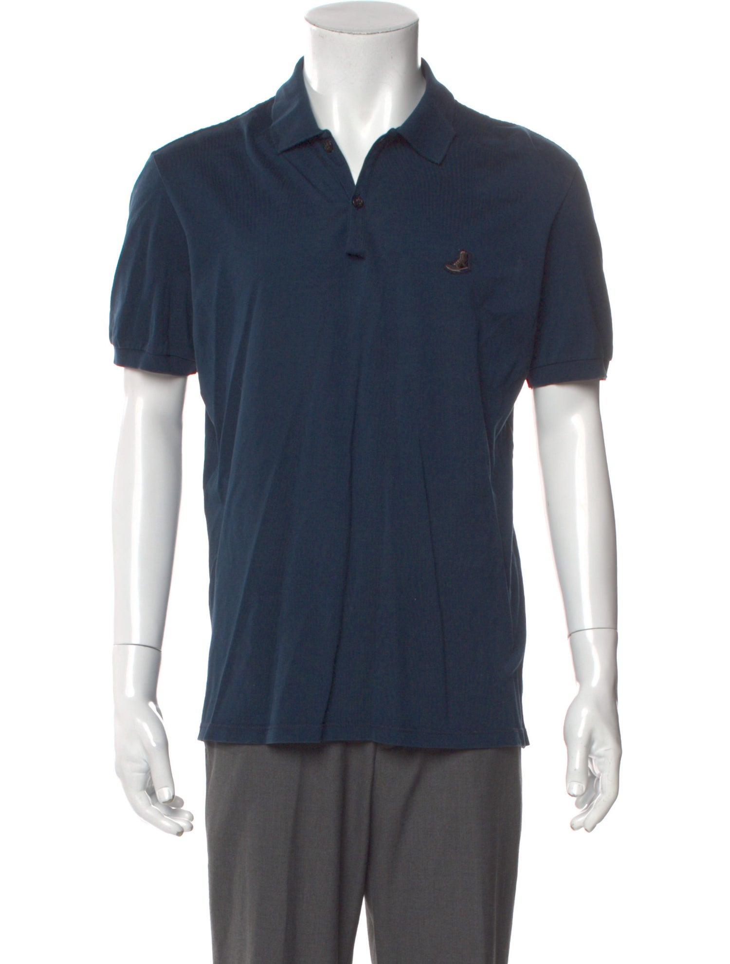Lanvin Crew Neck Short Sleeve Polo Shirt