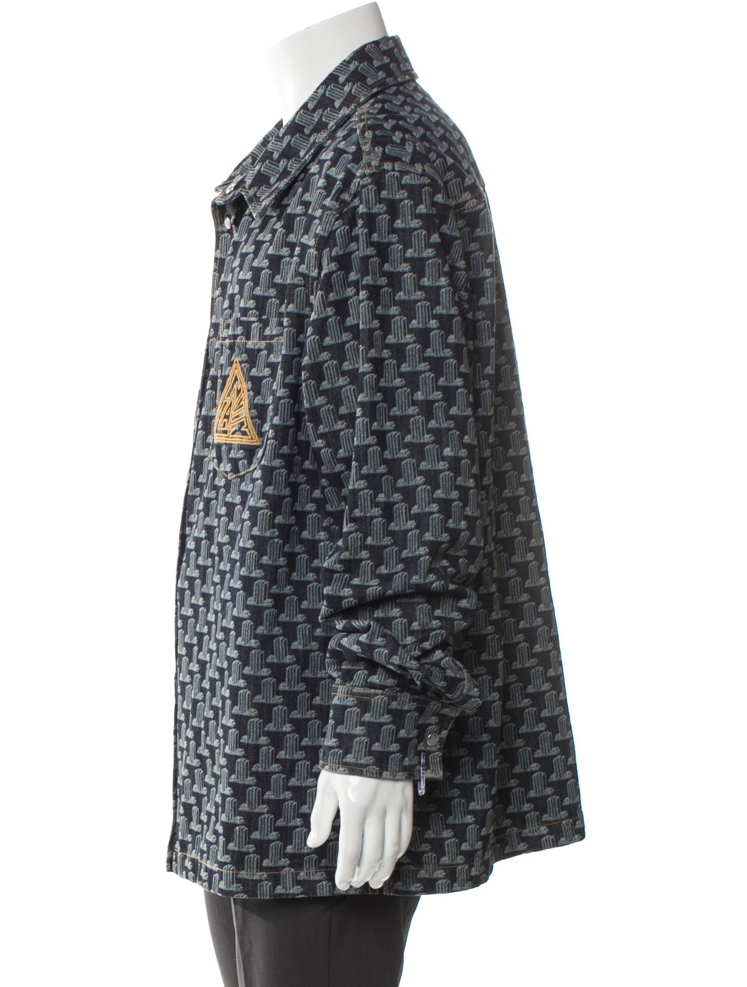 Lanvin Printed Denim Jacket