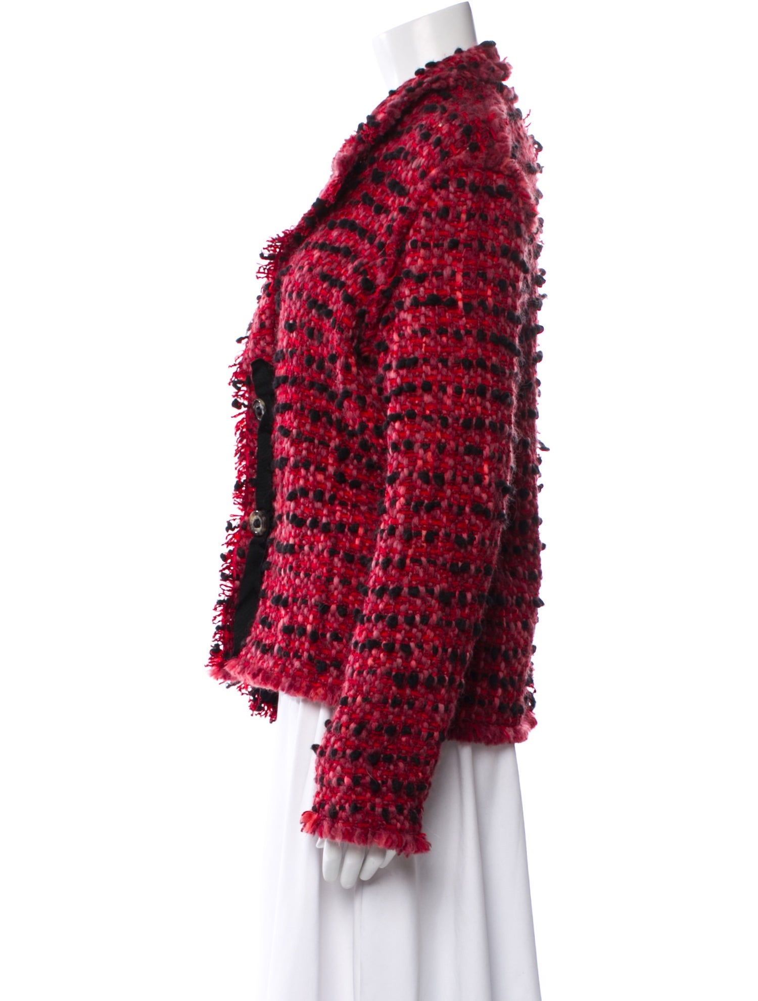 Lanvin Wool Tweed Pattern Evening Jacket