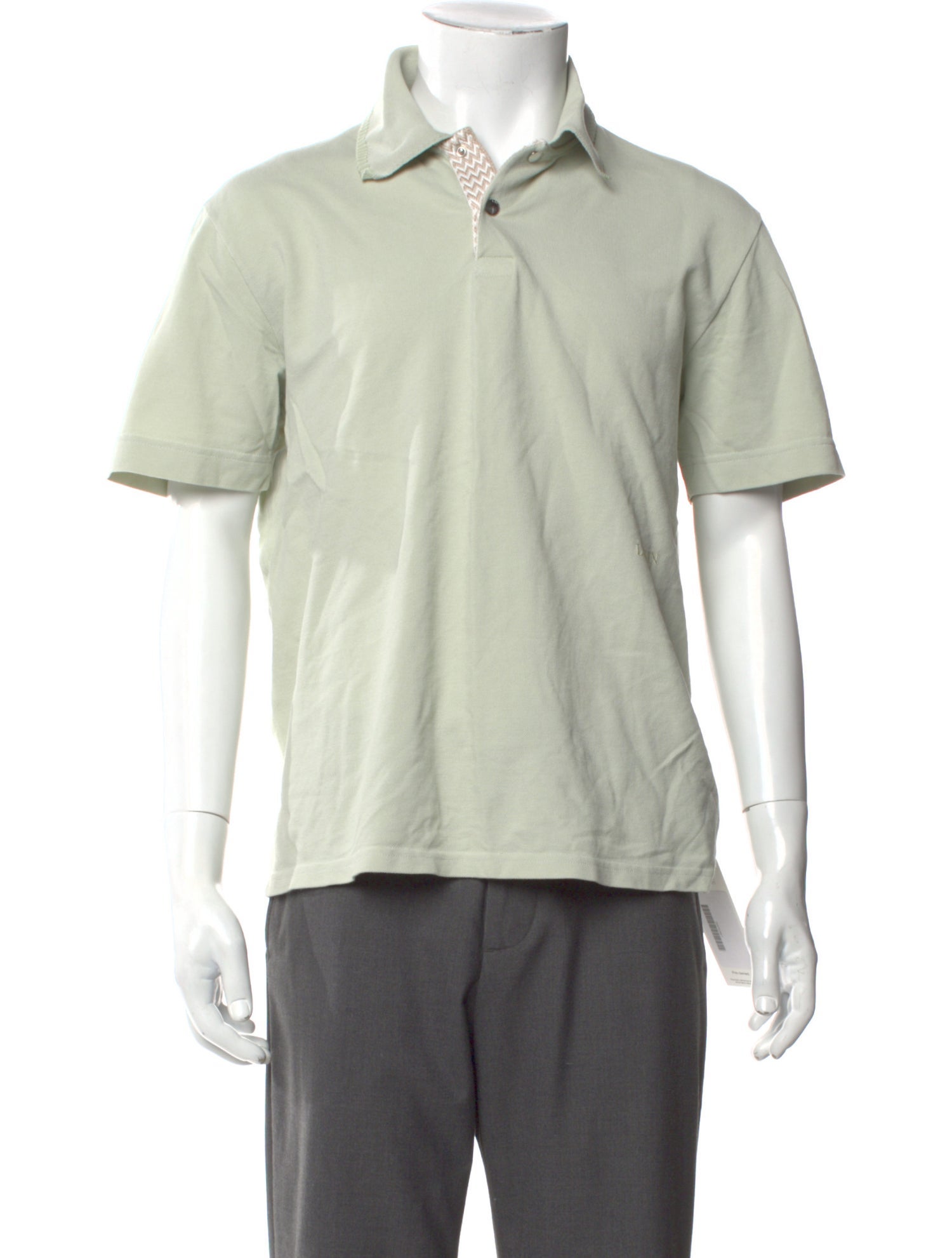 Lanvin V-Neck Short Sleeve Polo Shirt