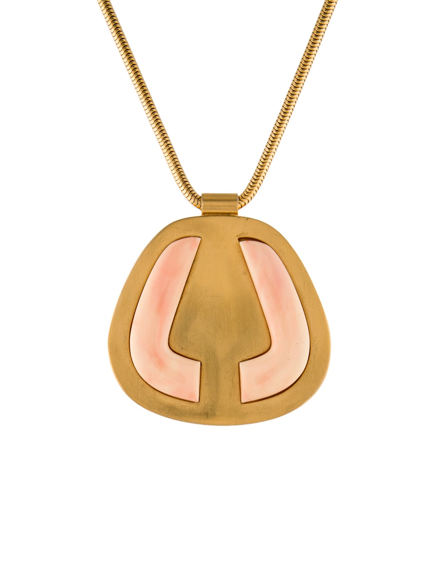 Lanvin Resin Pendant Necklace
