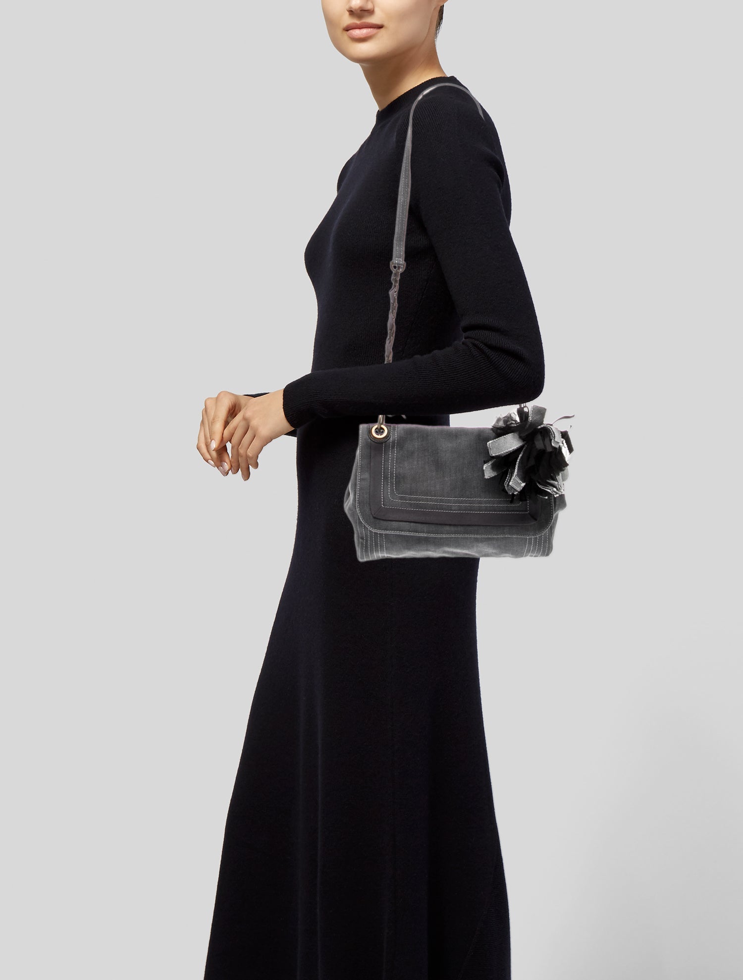 Lanvin Denim Shoulder Bag Vintage