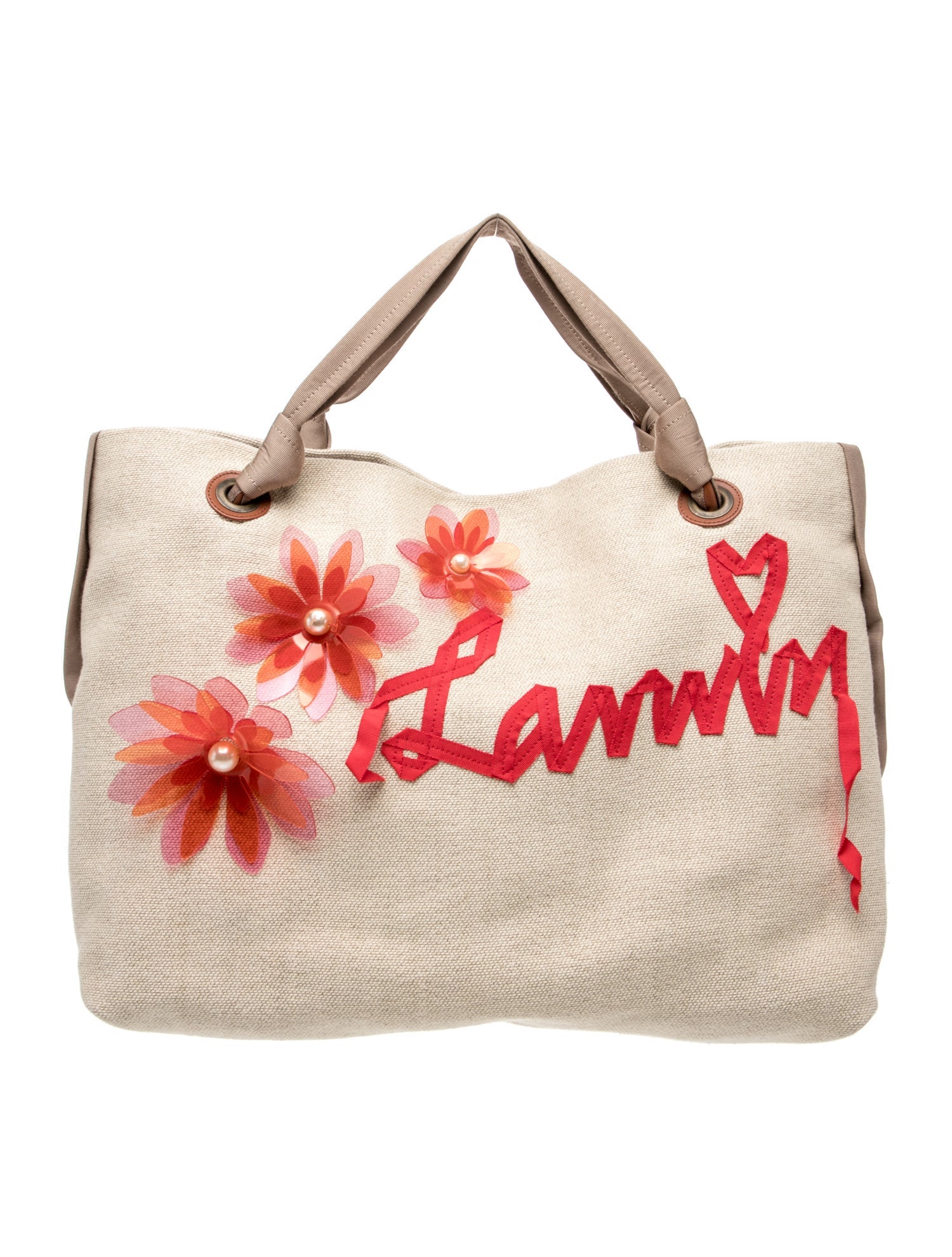 Lanvin Canvas Top Handle Bag