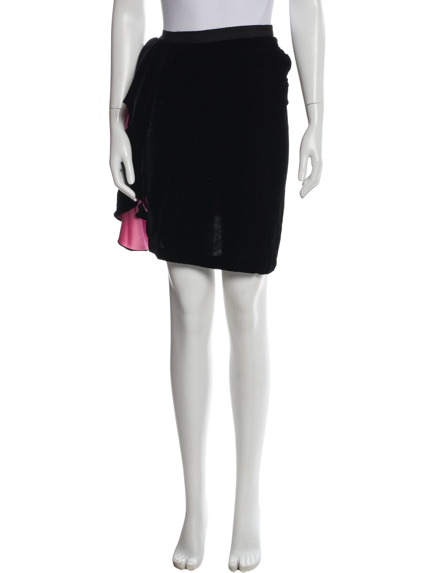 Lanvin Raw-Edge Trim Knee-Length Skirt w/ Tags