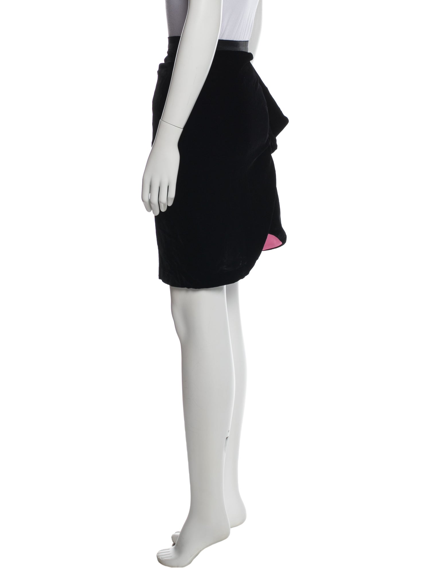 Lanvin Raw-Edge Trim Knee-Length Skirt w/ Tags