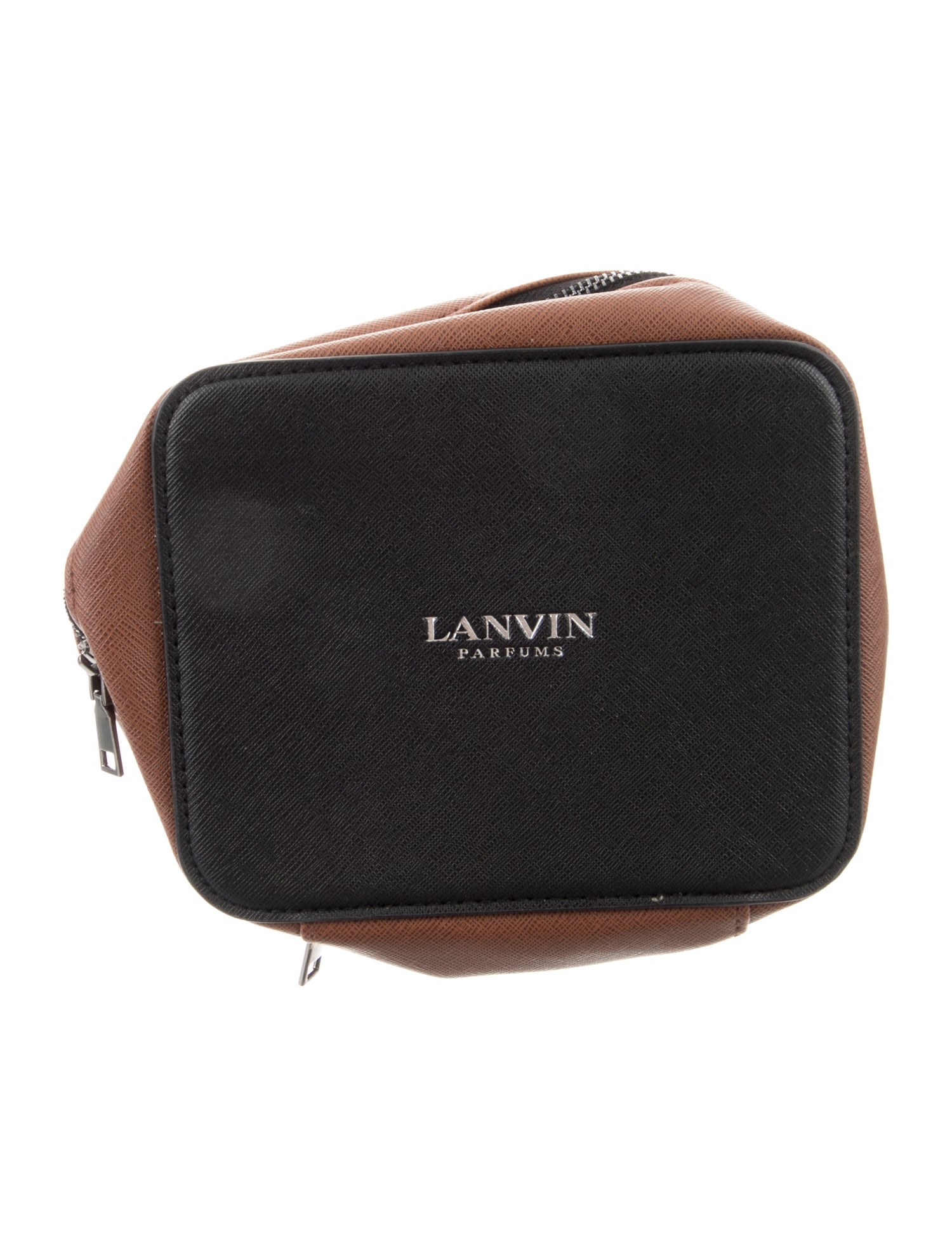 Lanvin Black and Brown Lanvin Cosmetic Bag