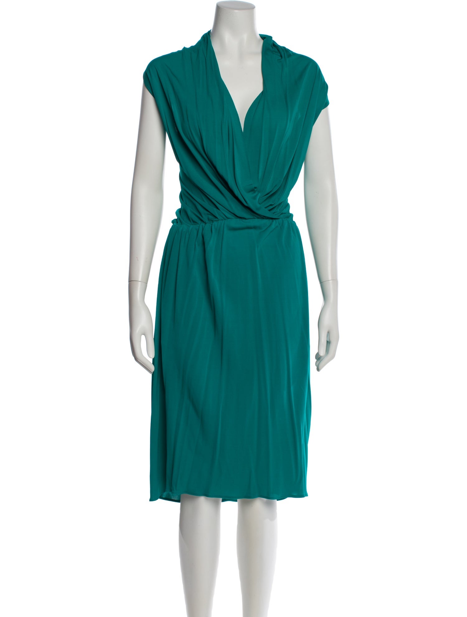 Lanvin V-Neck Midi Length Dress