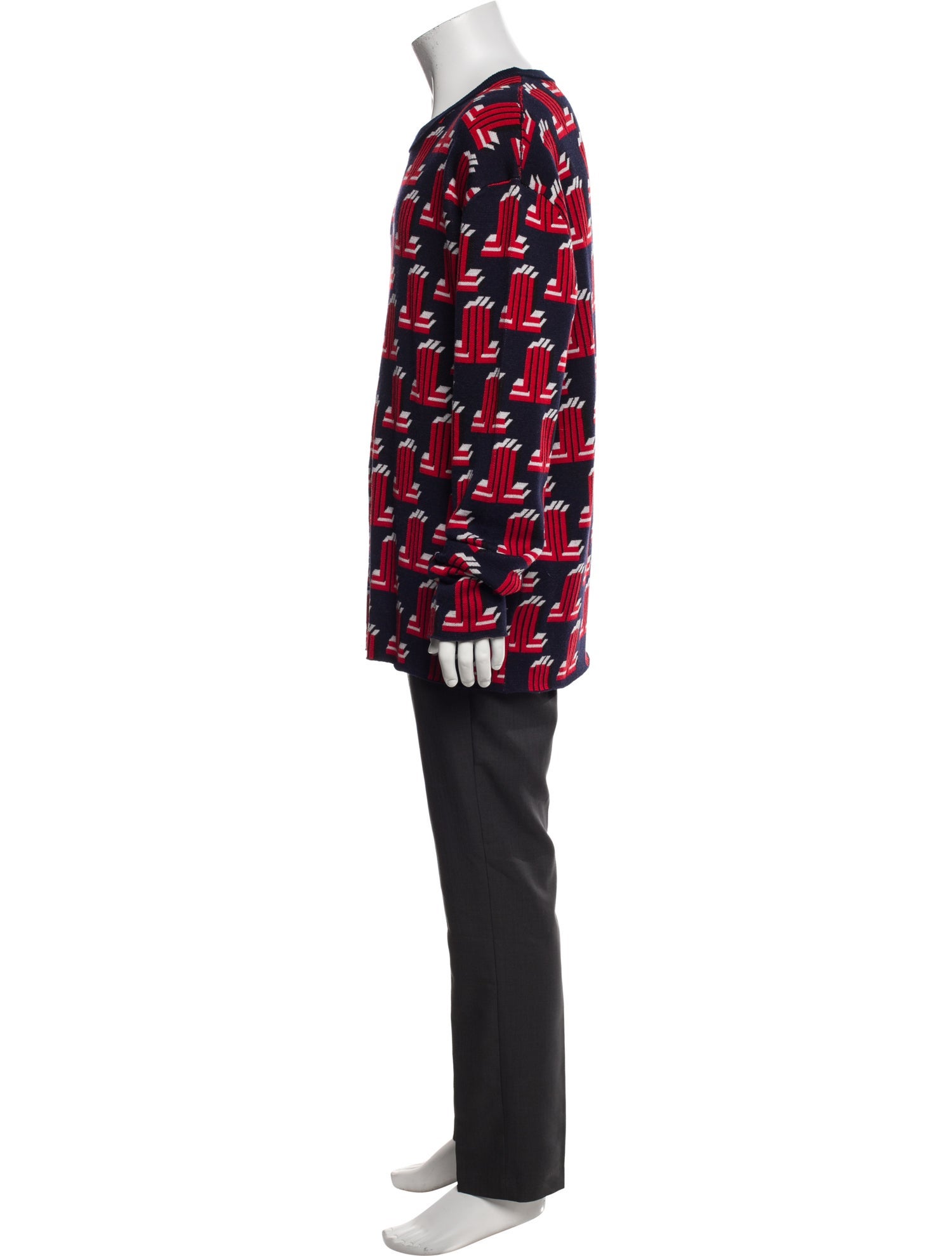 Lanvin Merino Wool Printed Pullover