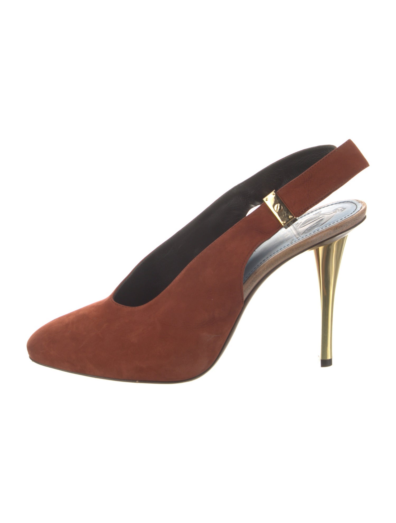 Lanvin Suede Slingback Pumps