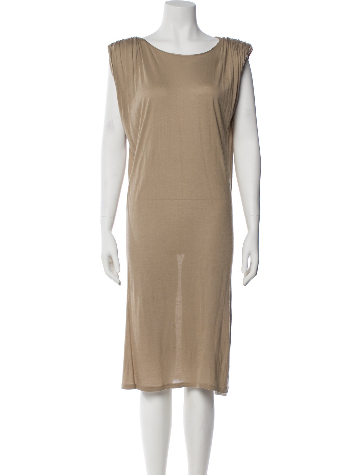Lanvin Bateau Neckline Knee-Length Dress