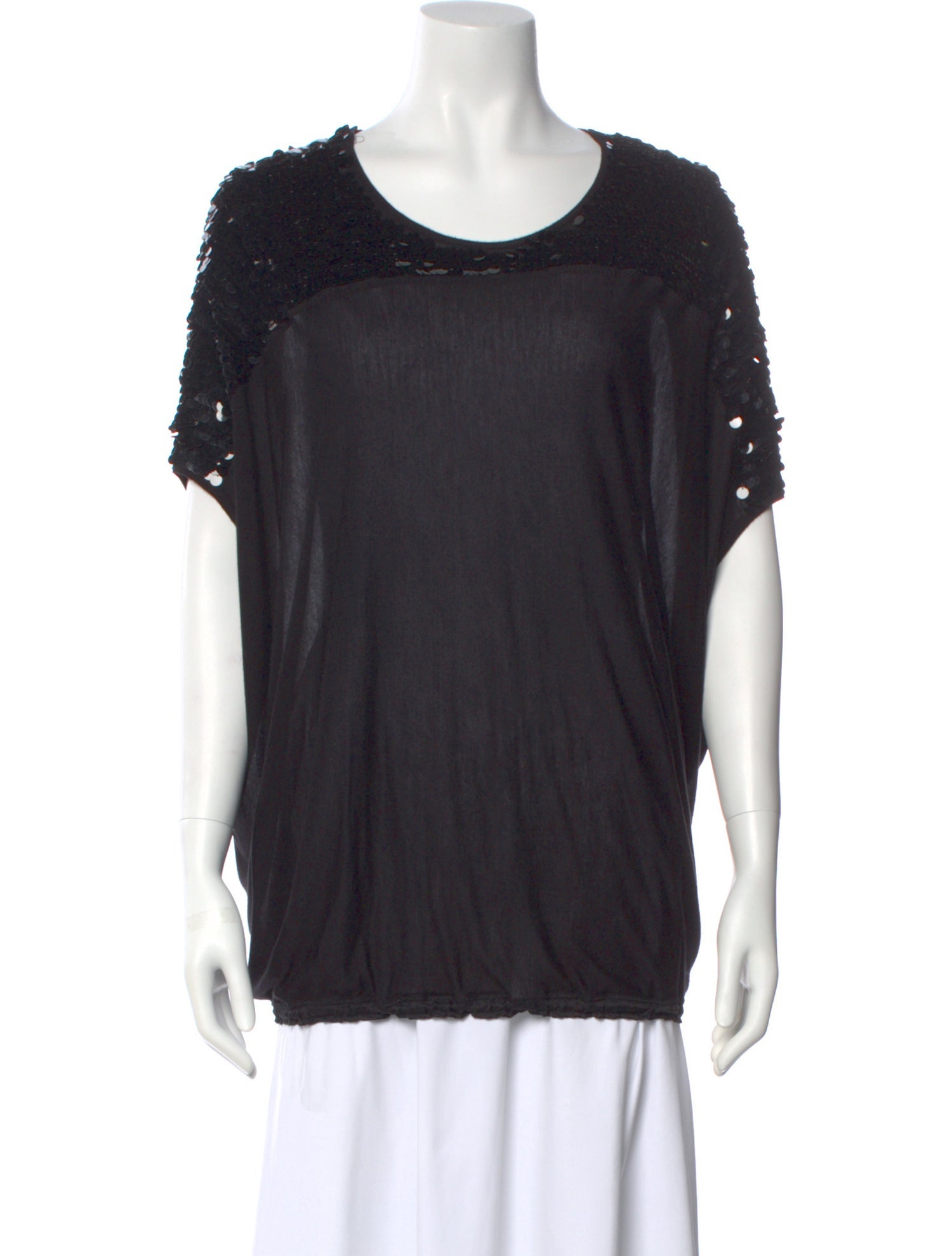 Lanvin Crew Neck Short Sleeve Top