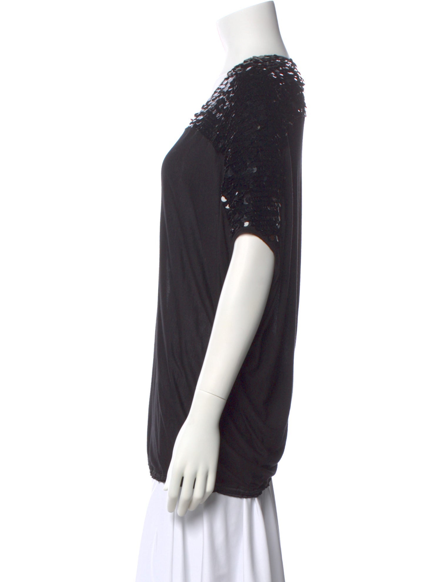 Lanvin Crew Neck Short Sleeve Top