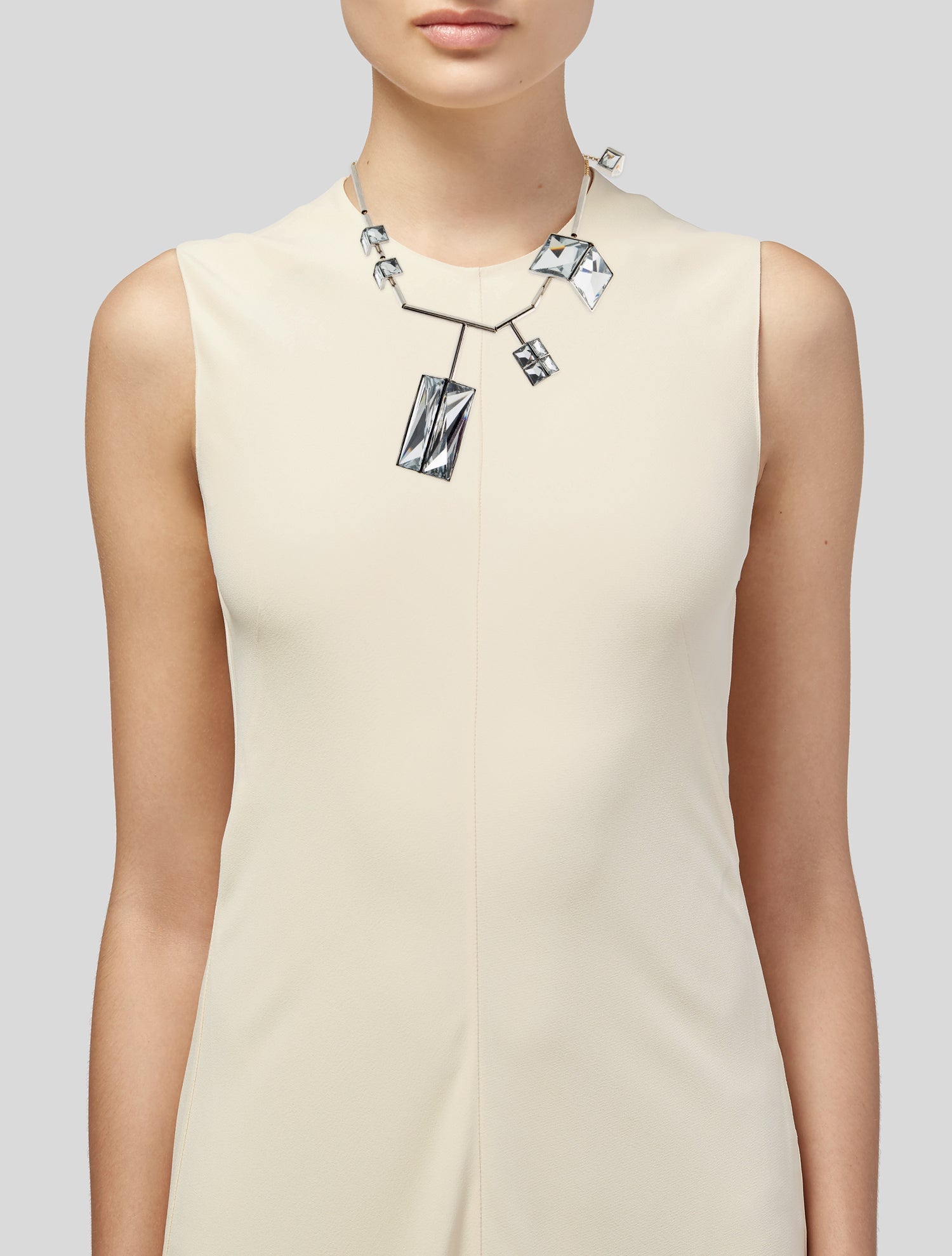 Lanvin Crystal Collar Necklace