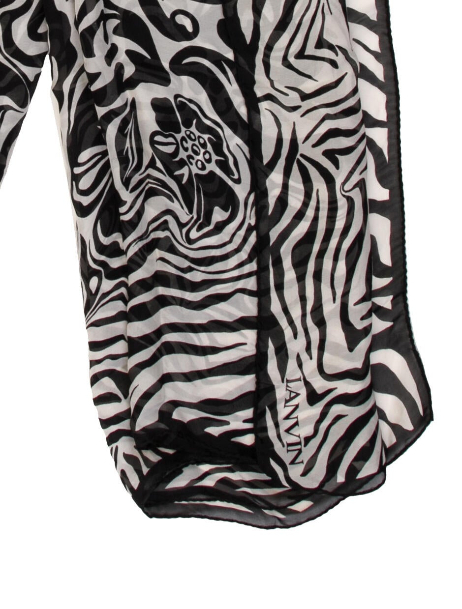 Lanvin Silk Printed Scarf