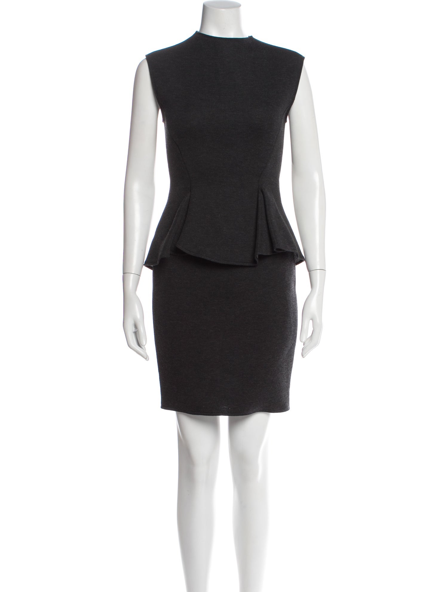Lanvin Mock Neck Mini Dress