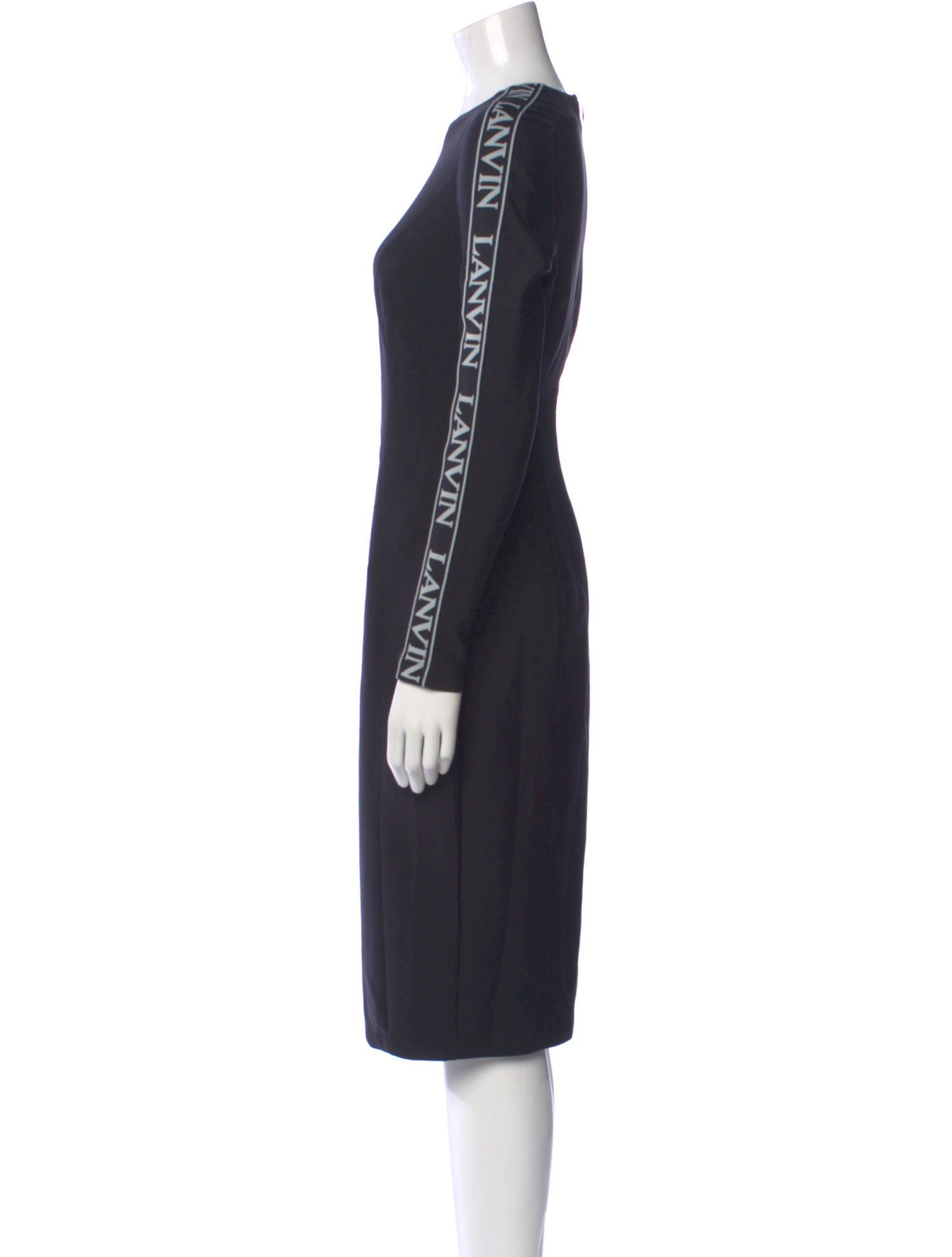 Lanvin Crew Neck Midi Length Dress