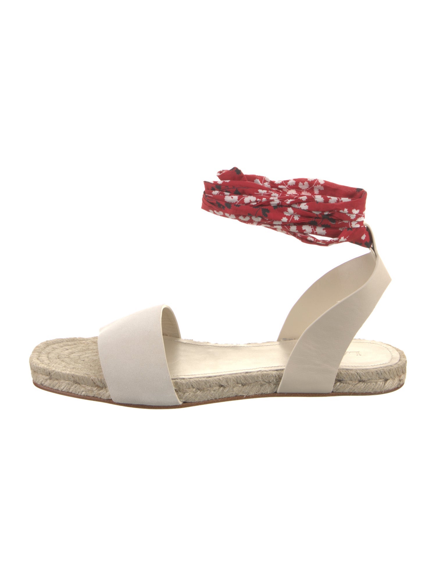 Lanvin Suede Leather Trim Embellishment Espadrilles