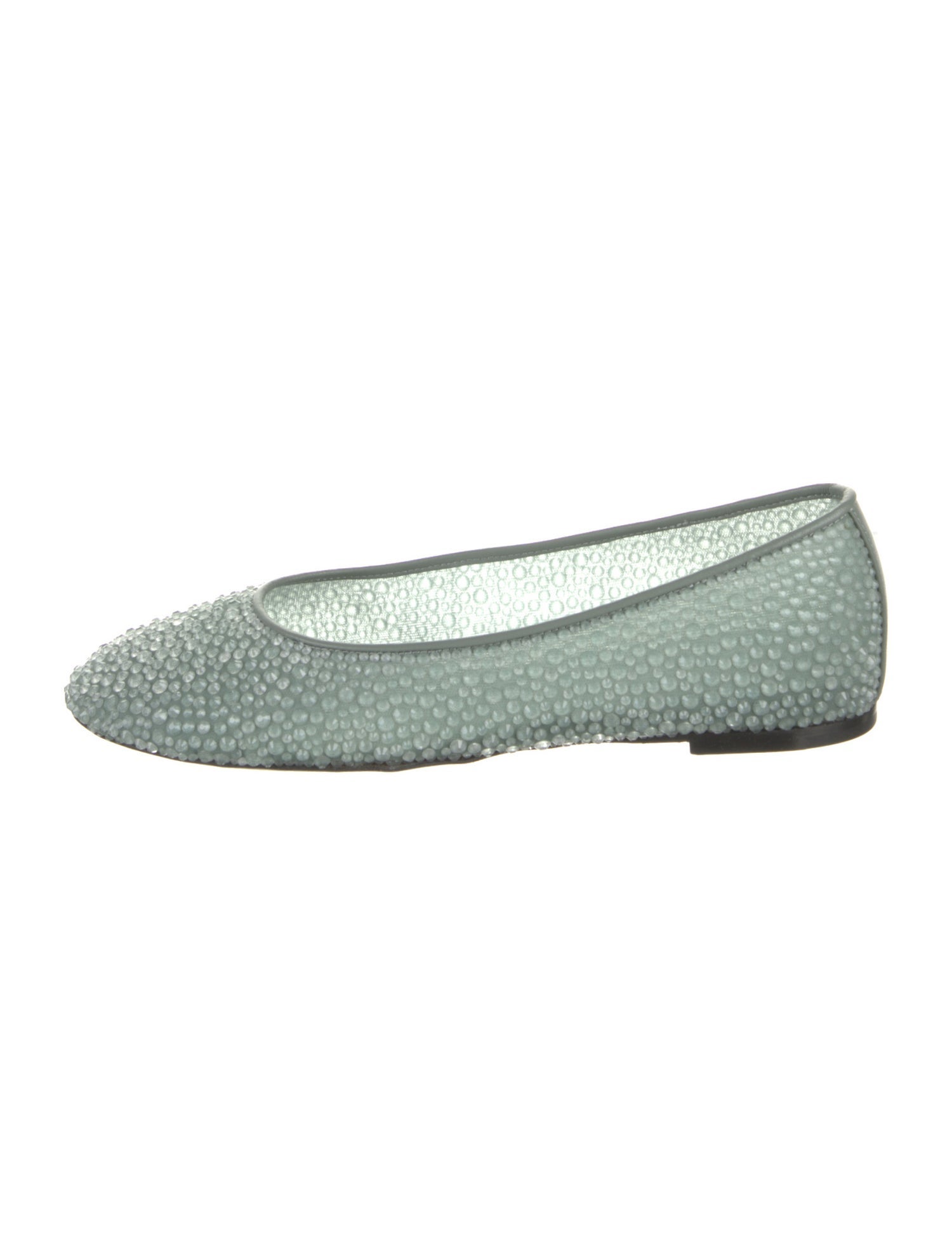 Lanvin Crystal Embellishments Ballet Flats