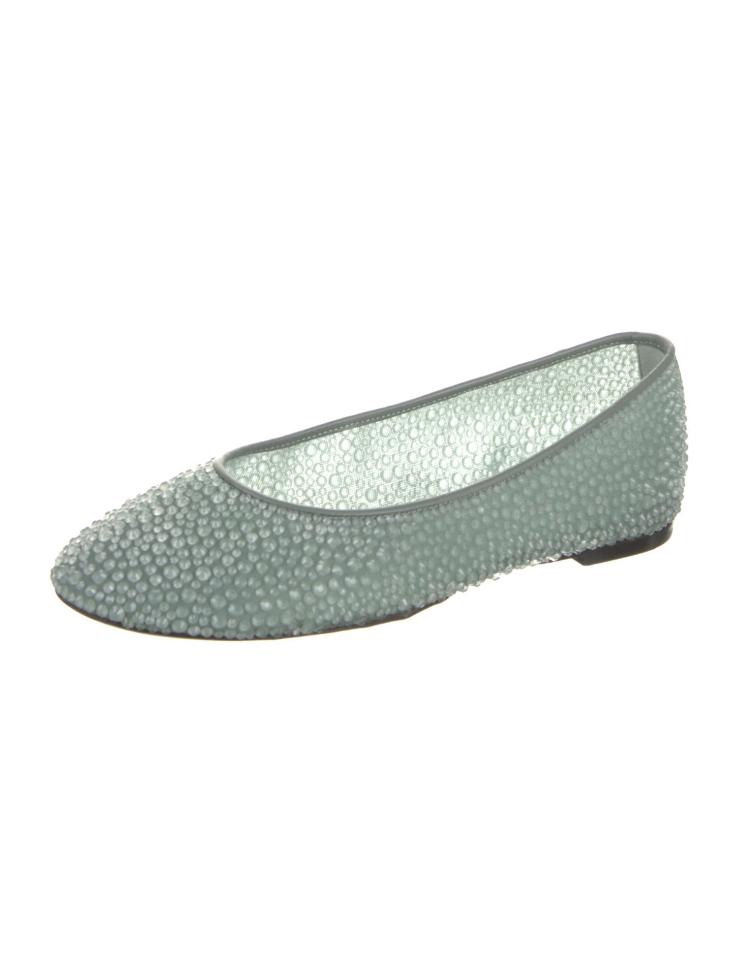 Lanvin Crystal Embellishments Ballet Flats