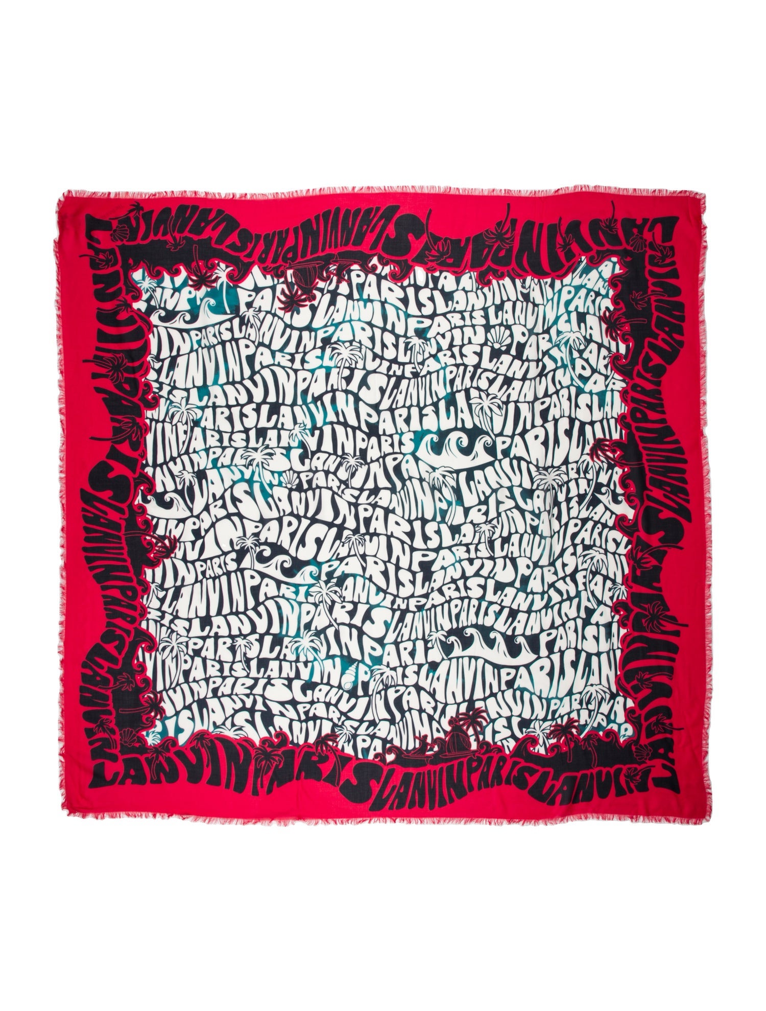 Lanvin Silk Printed Scarf