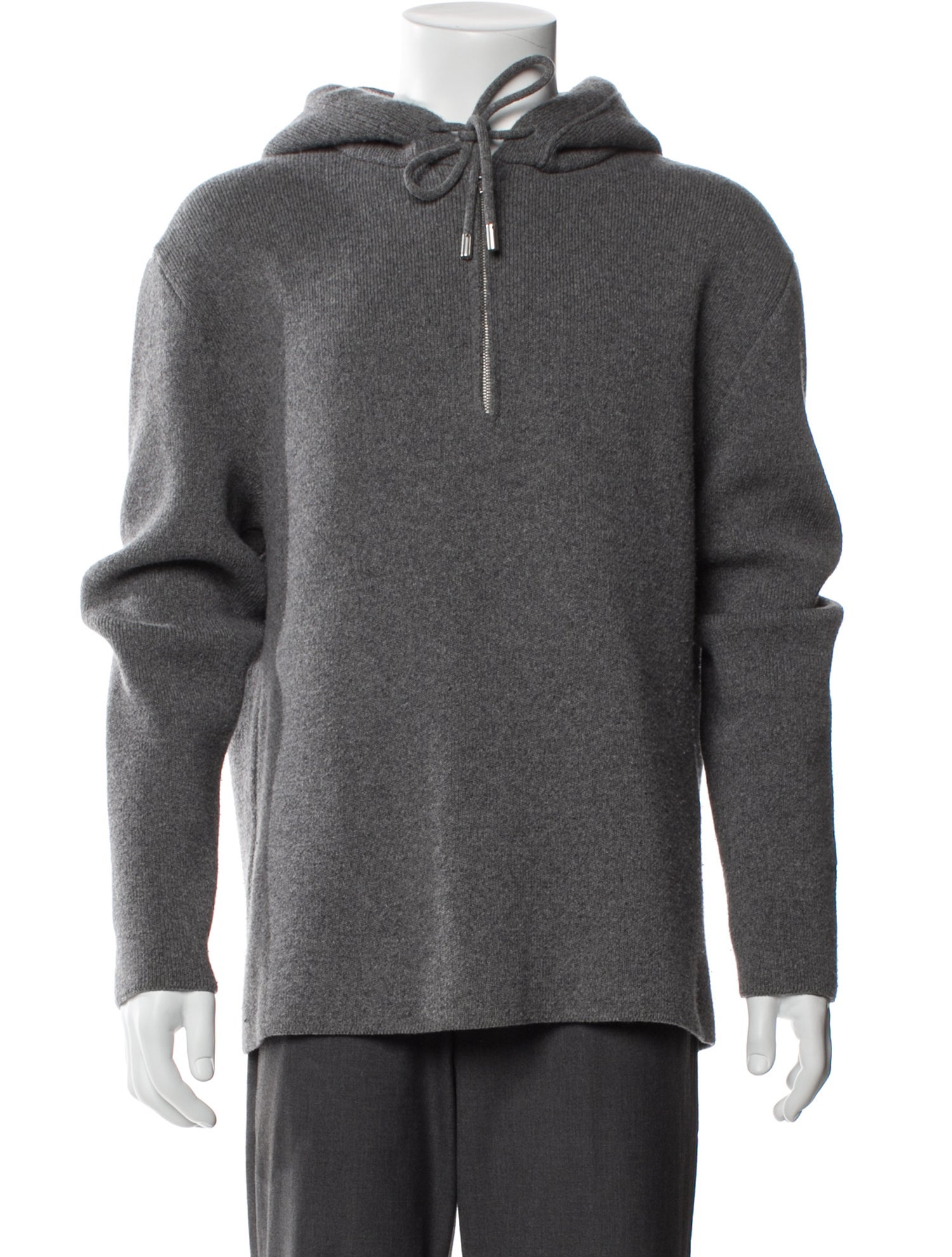 Lanvin Virgin Wool Mock Neck Polo Sweater