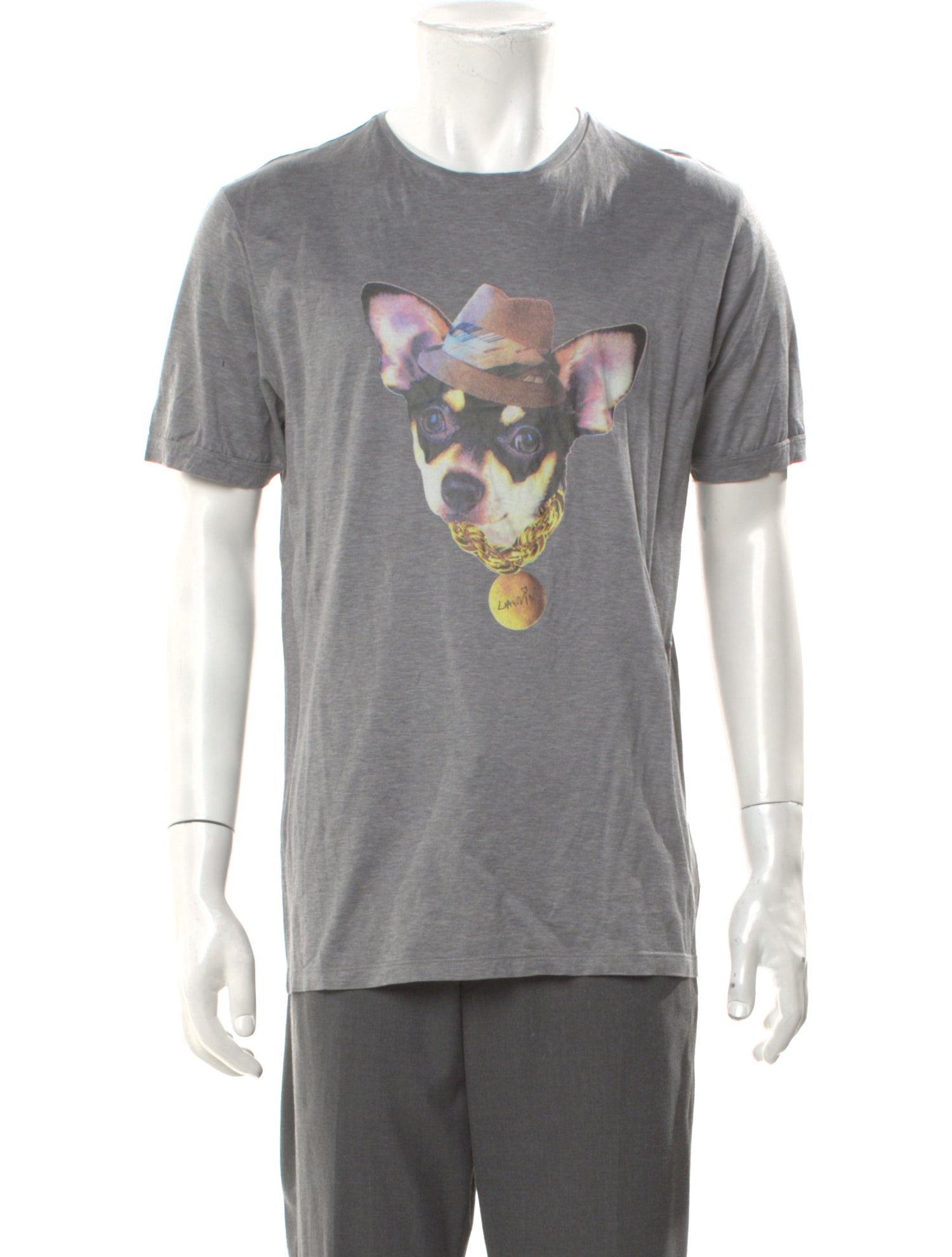 Lanvin Graphic Print Crew Neck T-Shirt