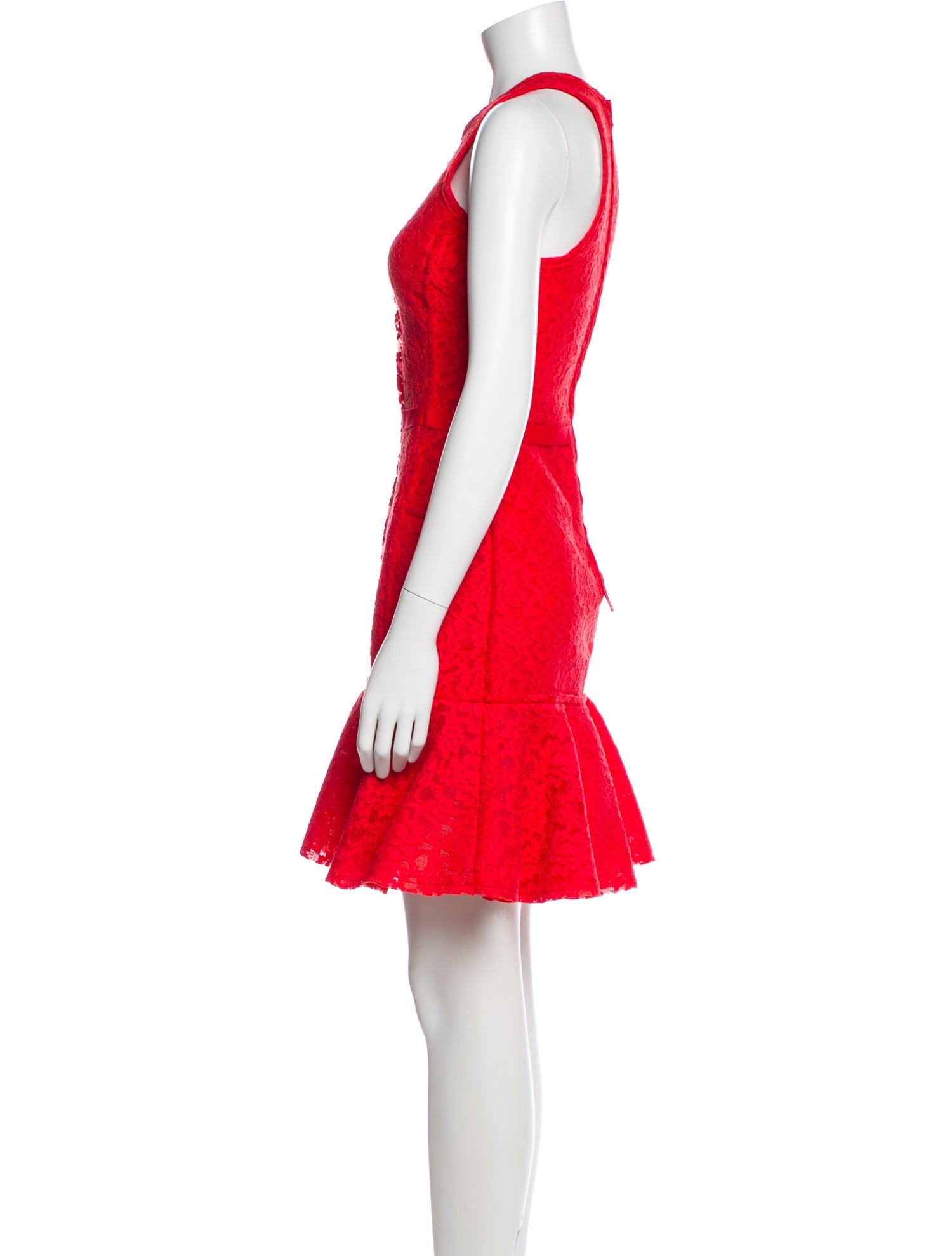 Lanvin Crew Neck Mini Dress