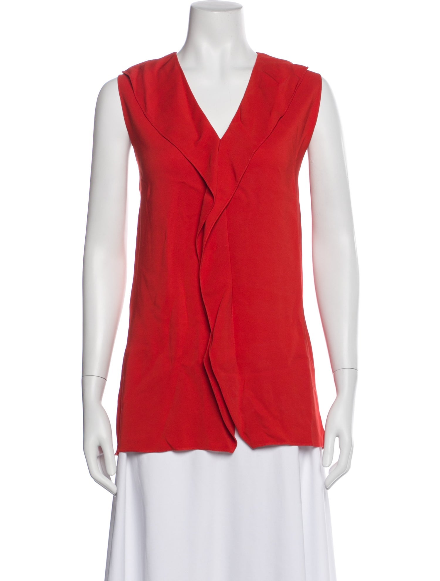 Lanvin V-Neck Sleeveless Top