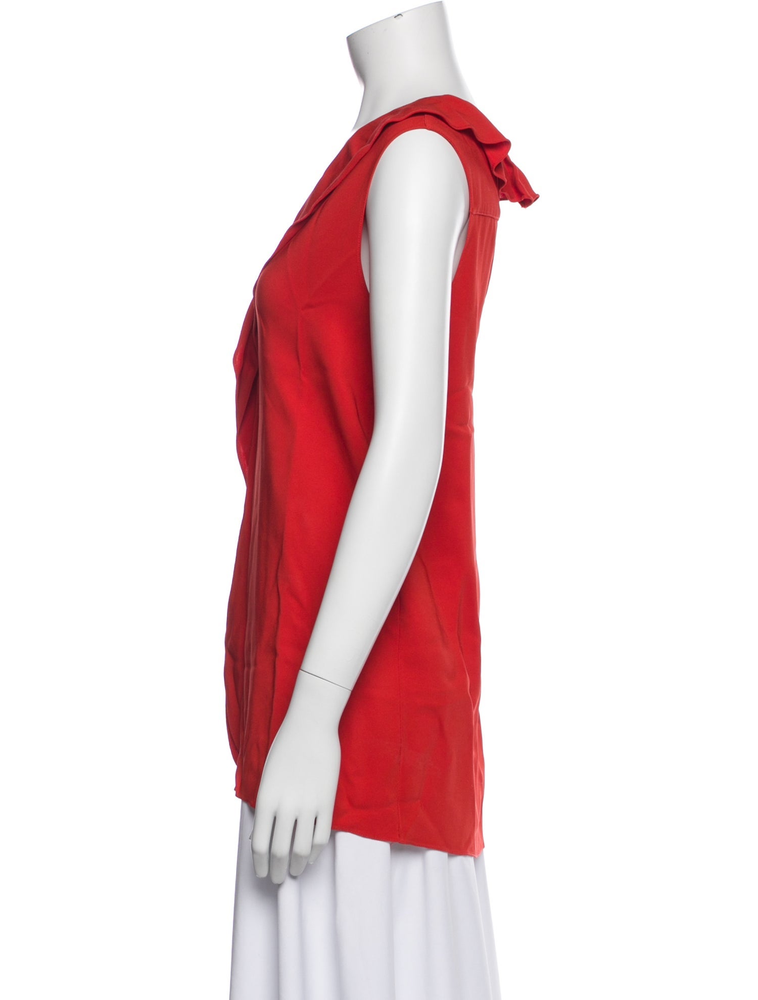 Lanvin V-Neck Sleeveless Top